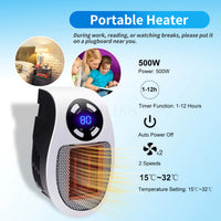 Plug-In Wall Mounted Heater