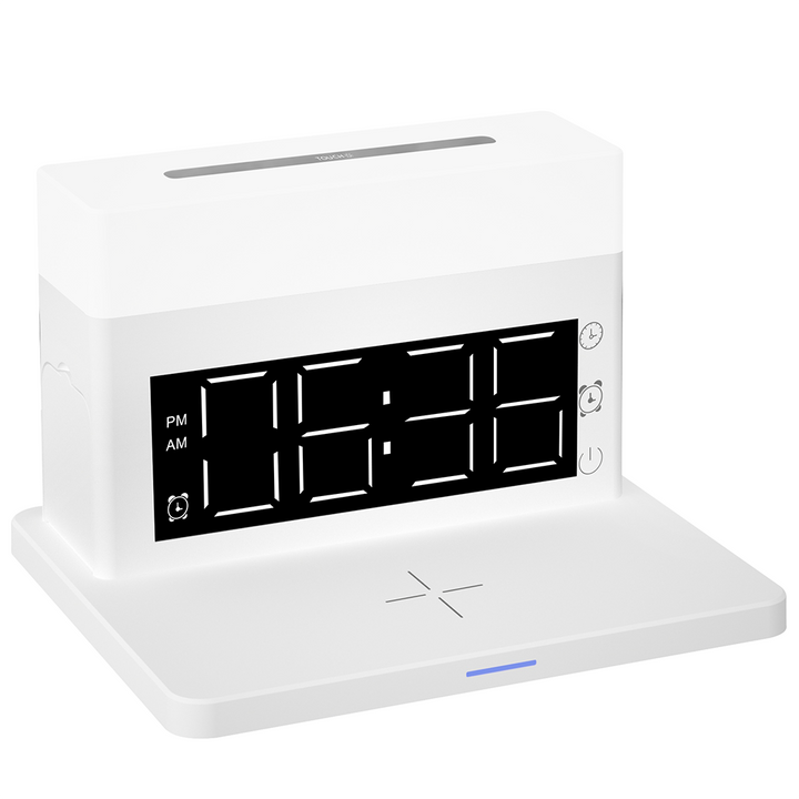 Wireless Charging Dock Station with Alarm Clock