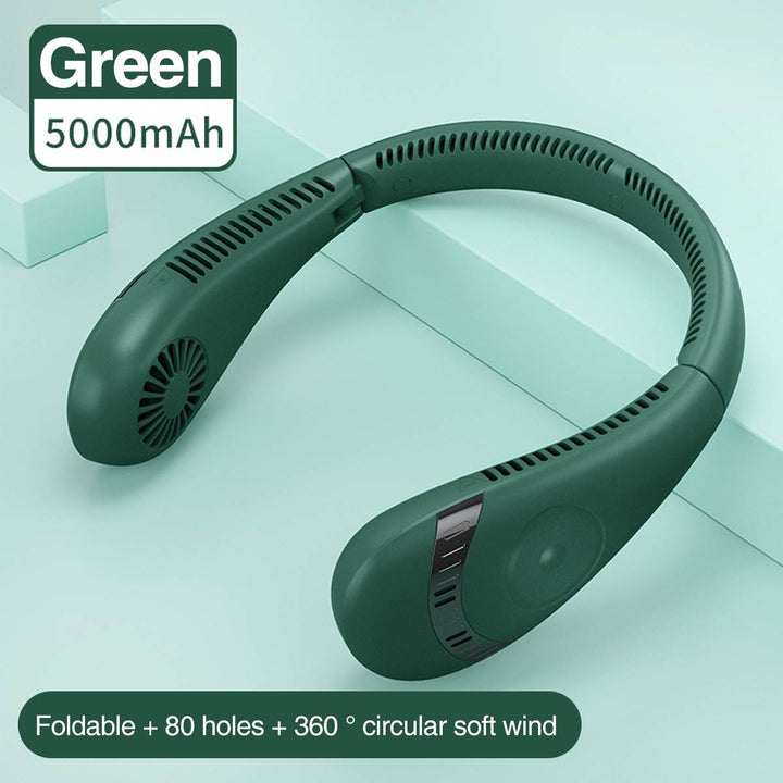 Portable Folding Bladeless Hanging Neck Fan