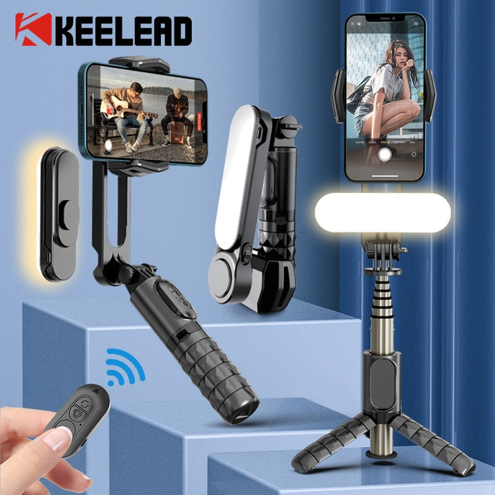 Gimbal Selfie Stick Tripod with Wireless Bluetooth