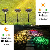 Waterproof Lawn Solar Lamp with Charging RGB Color