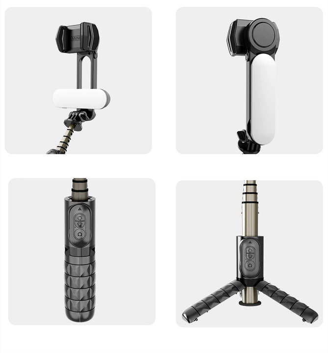 Gimbal Selfie Stick Tripod with Wireless Bluetooth