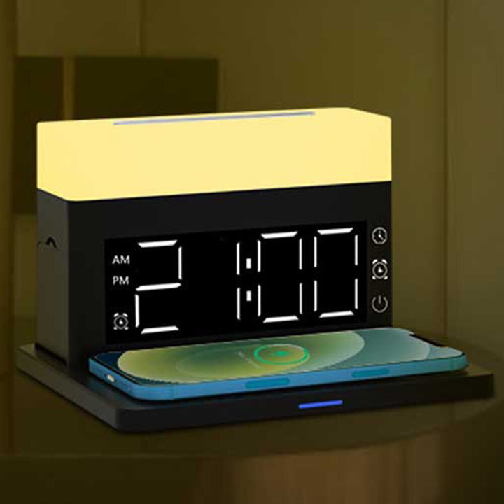 Wireless Charging Dock Station with Alarm Clock