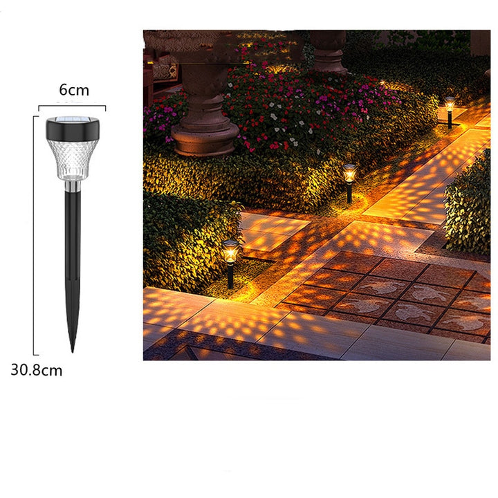 Waterproof Lawn Solar Lamp with Charging RGB Color