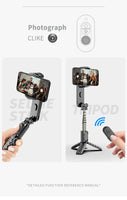 Gimbal Selfie Stick Tripod with Wireless Bluetooth