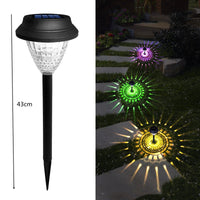 Waterproof Lawn Solar Lamp with Charging RGB Color