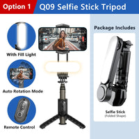 Gimbal Selfie Stick Tripod with Wireless Bluetooth