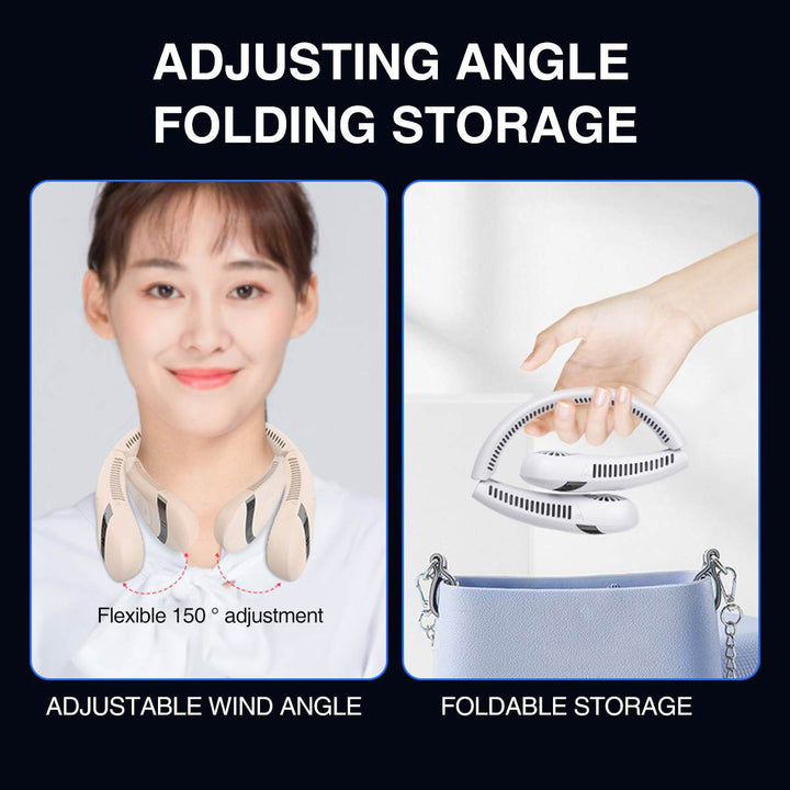 Portable Folding Bladeless Hanging Neck Fan